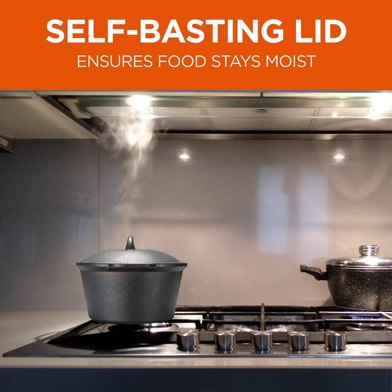 2.0 Qt Cast Iron Saucepan with Lid