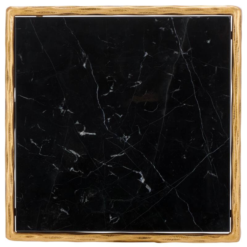 SAFAVIEH Couture Bessy Square Metal Accent Table - 18 In. W x 18 In. D x 20 In. H - 18"W x 18"D x 20"H