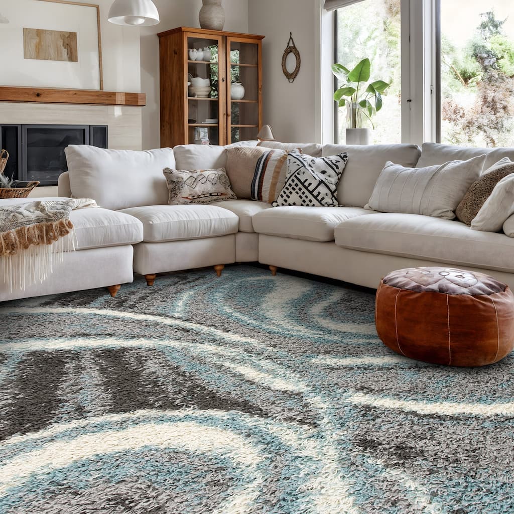 World Rug Gallery Contemporary Cozy Plush Shag Area Rug