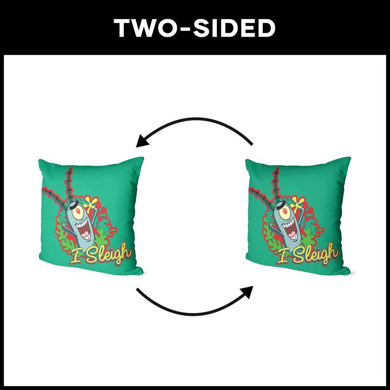 Nickelodeon Spongebob Squarepants Christmas 18 Inch Throw Pillow