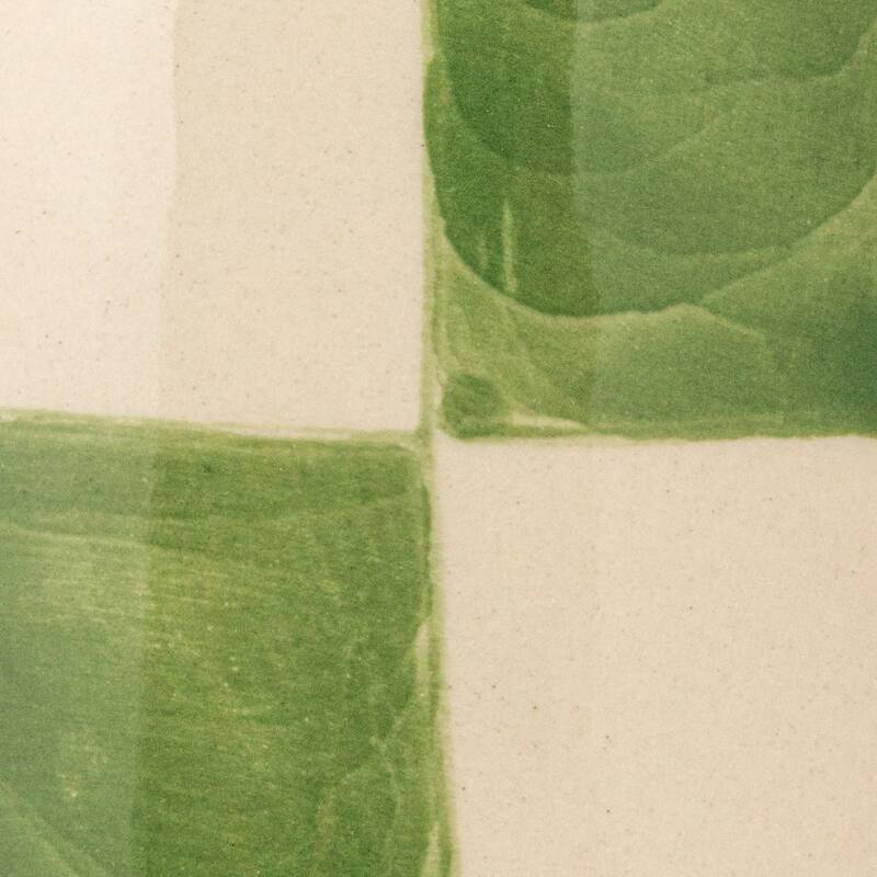 Stoneware Mug Set with Checkered Patterns - 4.8"L x 3.4"W x 3.3"H