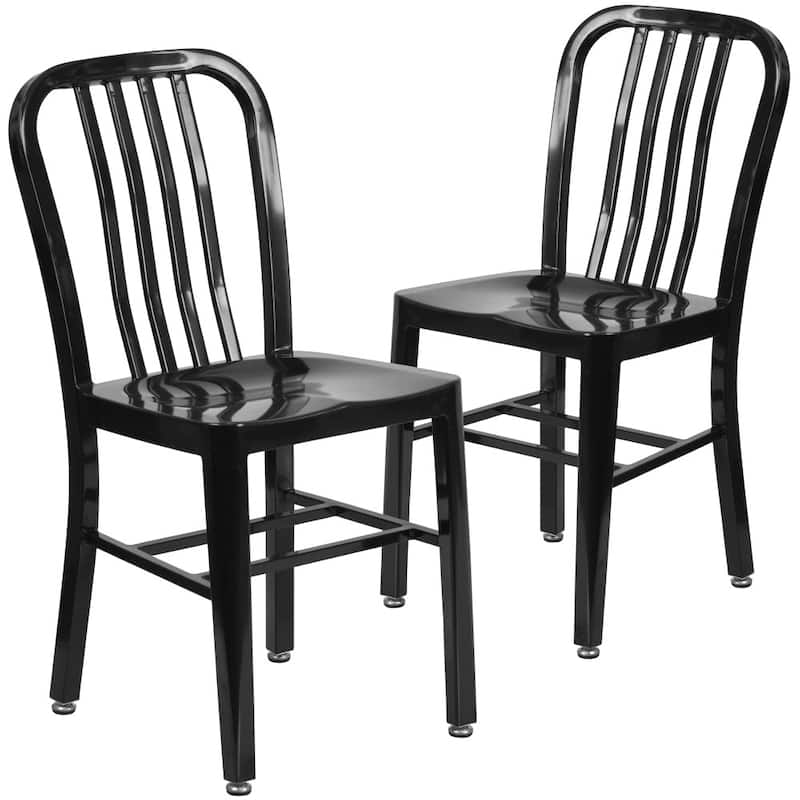 2 Pack Metal Indoor-Outdoor Chair