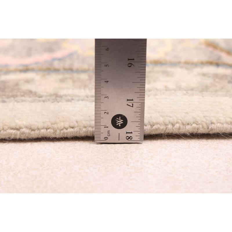 ECARPETGALLERY Hand-knotted Modern Oushak Light Blue Wool Rug - 8'0 x 10'0