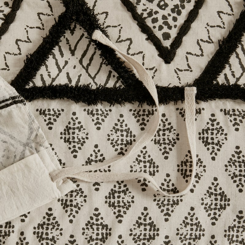 INK+IVY Marta Flax and Cotton Blended Duvet Cover Set