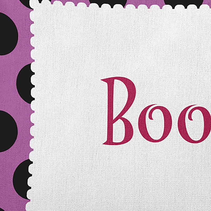 Halloween Boo Dots Accent Pillow