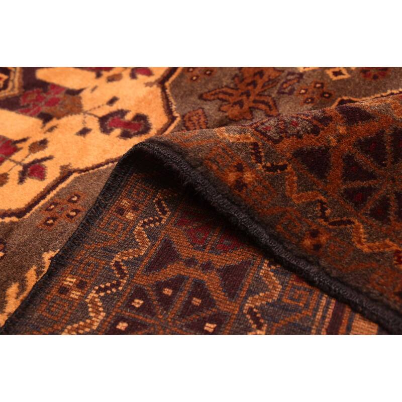 ECARPETGALLERY Hand-knotted Teimani Brown Wool Rug - 3'10 x 6'11