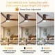 preview thumbnail 87 of 199, 42“/52"/60"/48" Noiseless Walnut Wood Ceiling Fan with Remote Control, Integrated Light Optional