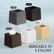 preview thumbnail 2 of 7, DWËLLZA HOME Tissue Box Cover Square Grey