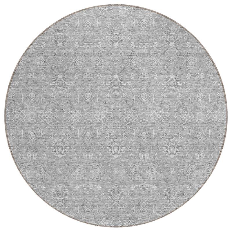 HomeRoots Floral Transitional Rectangle Outdoor Rug