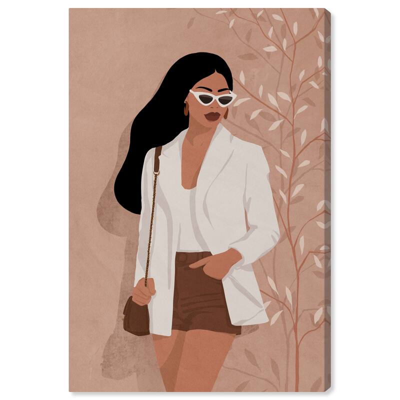 Wynwood Studio Fashion and Glam Passing by Pink and Modern & Contemporary Wall Art Canvas Print