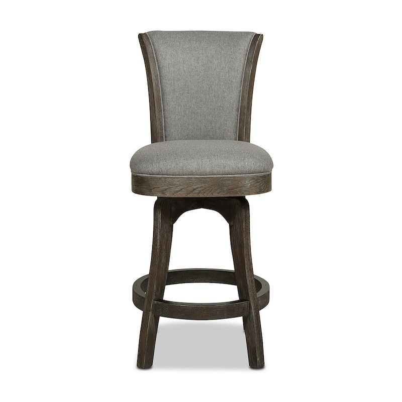 Henry 27" Swivel Upholstered Counter Height Bar Stool