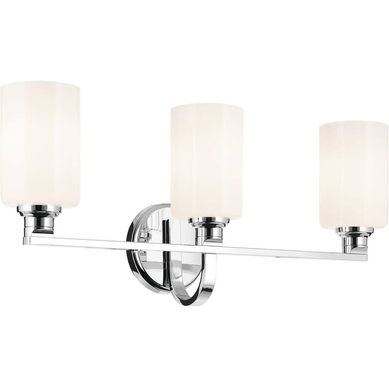 Kichler 55226 Gioe 3 Light 24" Wide Vanity Light with Opal Glass - Chrome
