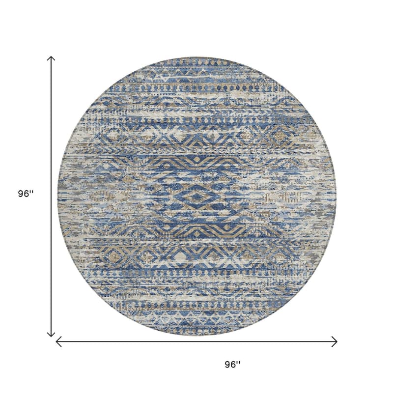 HomeRoots Moroccan Transitional Rectangle Outdoor Rug
