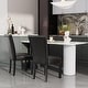 preview thumbnail 17 of 32, Faux Leather Dining Chairs Or Round Glass Dining Table Chairs - Blue