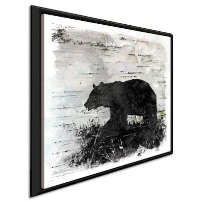 "Birchbark Bear" by Carol Robinson Print on Floating Canvas