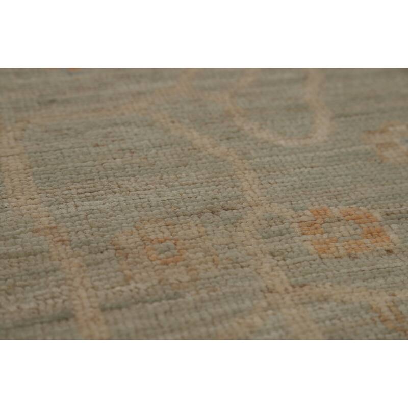 Vegetable Dye Oriental Oushak Turkish Area Rug Handmade Wool Carpet - 9'6"x 12'6"