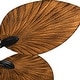 preview thumbnail 14 of 13, 52 Inch Palm leaf Ceiling Fan with LED Light and Remote Control