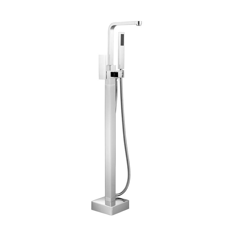 Topcraft Floor Mounted Bathtub Filler with Handheld Showerhead