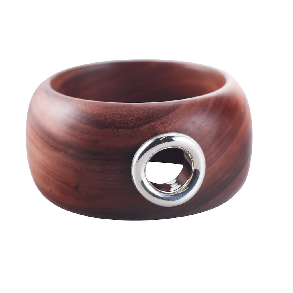 Idole De Christofle Bois & Argent Sterling Silver Rosewood Bracelet
