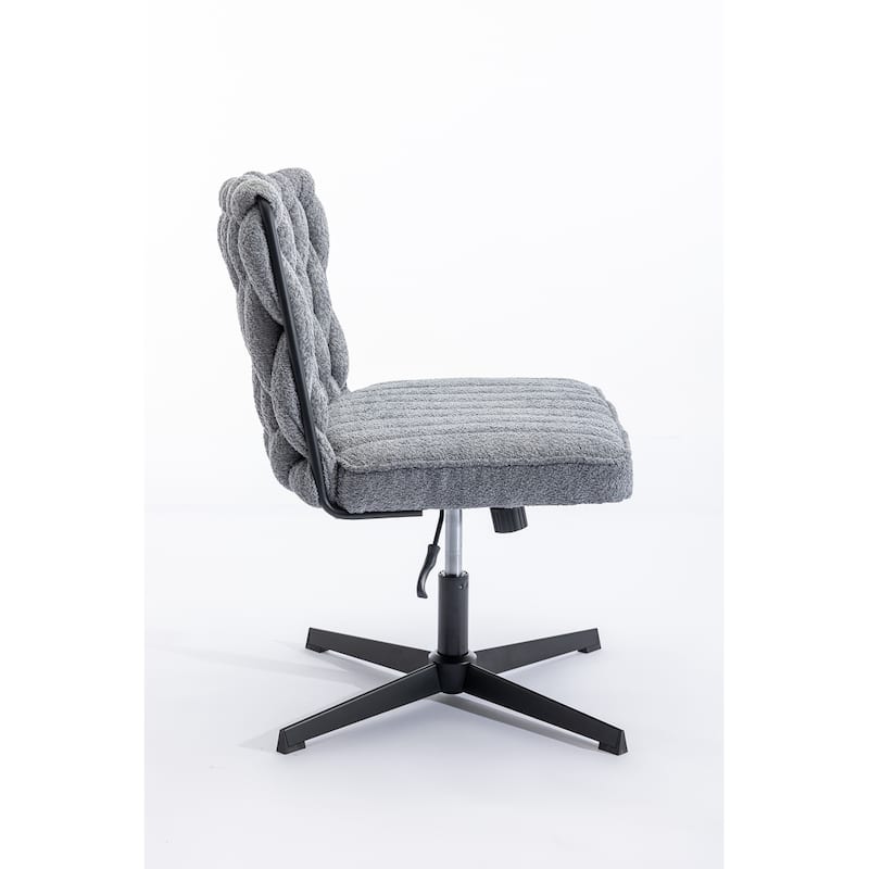 Armless Office Desk Chair No Wheels