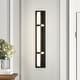preview thumbnail 10 of 16, 26" Modern Black/Gold LED Wall Sconce - 11W 3000K Warm Light, Linear Fixture for Bedroom & Hallway Black - 1 Light