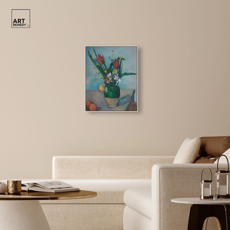 Vase Tulips Canvas by Art Remedy