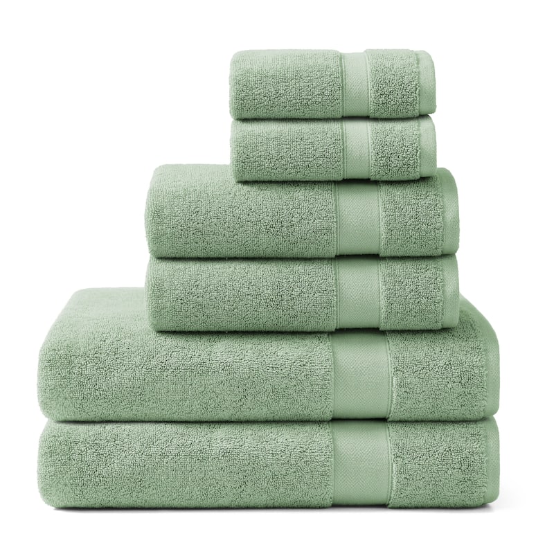 Tommy Bahama Pineapple Bay Cotton 6 Piece Towel Set - 6 Piece - Green