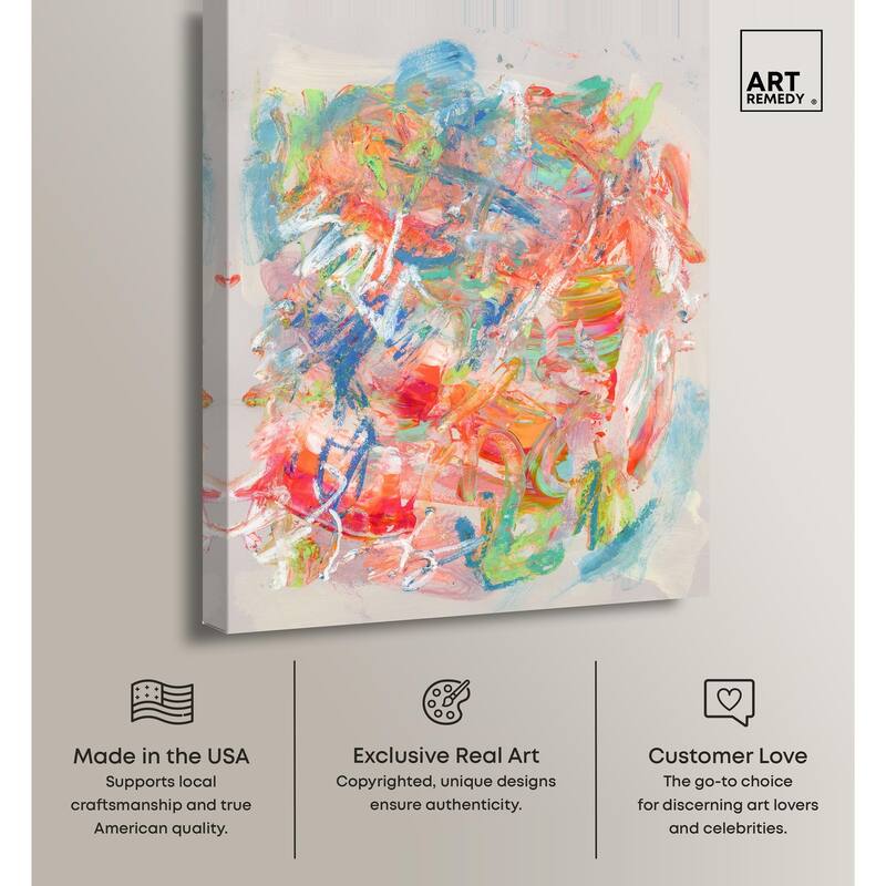 Swirling Hues II Canvas by Art Remedy, Gallery Wrapped
