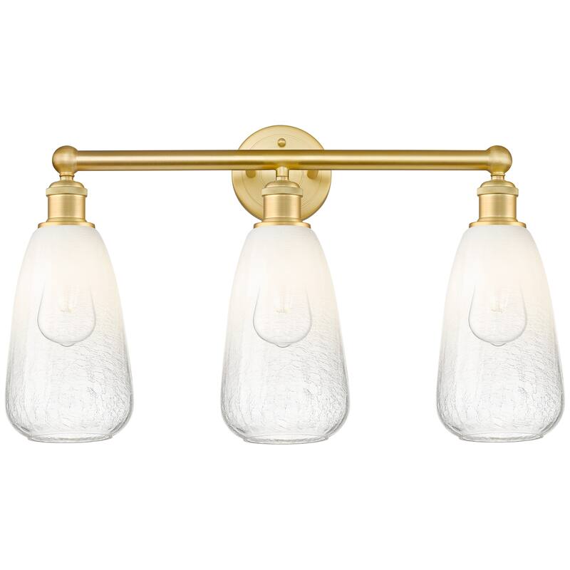 Innovations Lighting Endless Possibilities Edison - Brookhaven Almond - 3 Light 24" Bath Vanity Light - Satin Gold/Opal