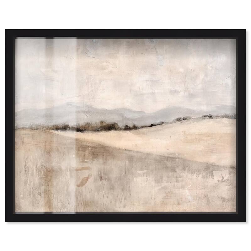 Distant Hills II Shadowbox by Art Remedy - Black - 45" x 36"