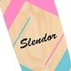 preview thumbnail 5 of 7, 42 in. Geometric Pink Longboard Skateboard Drop Through Deck Complete Maple Cruiser Freestyle, Camber Concave