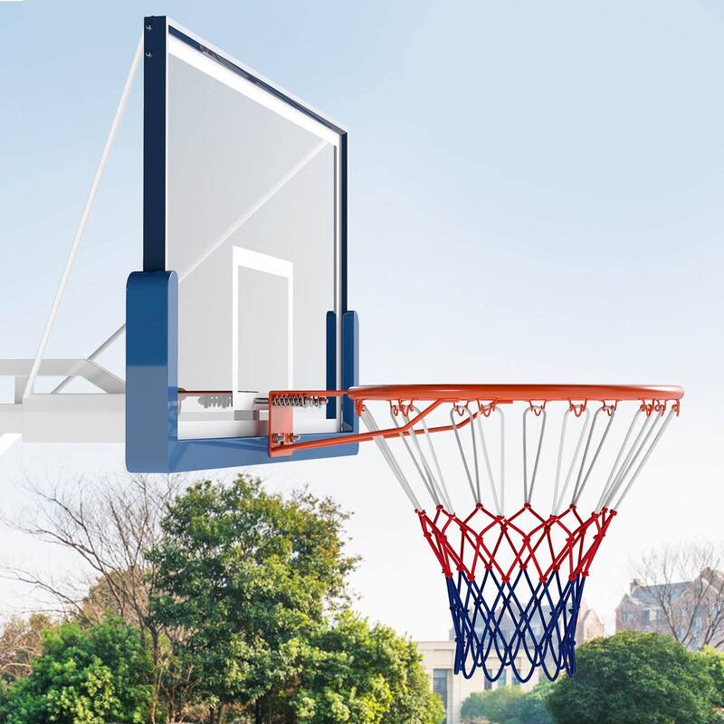 Costway 18" Basketball Rim with Double Springs & All Weather Net for - See Details