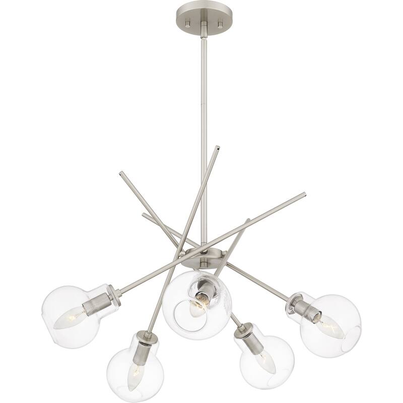 Asha 5-Light Brushed Nickel Chandelier