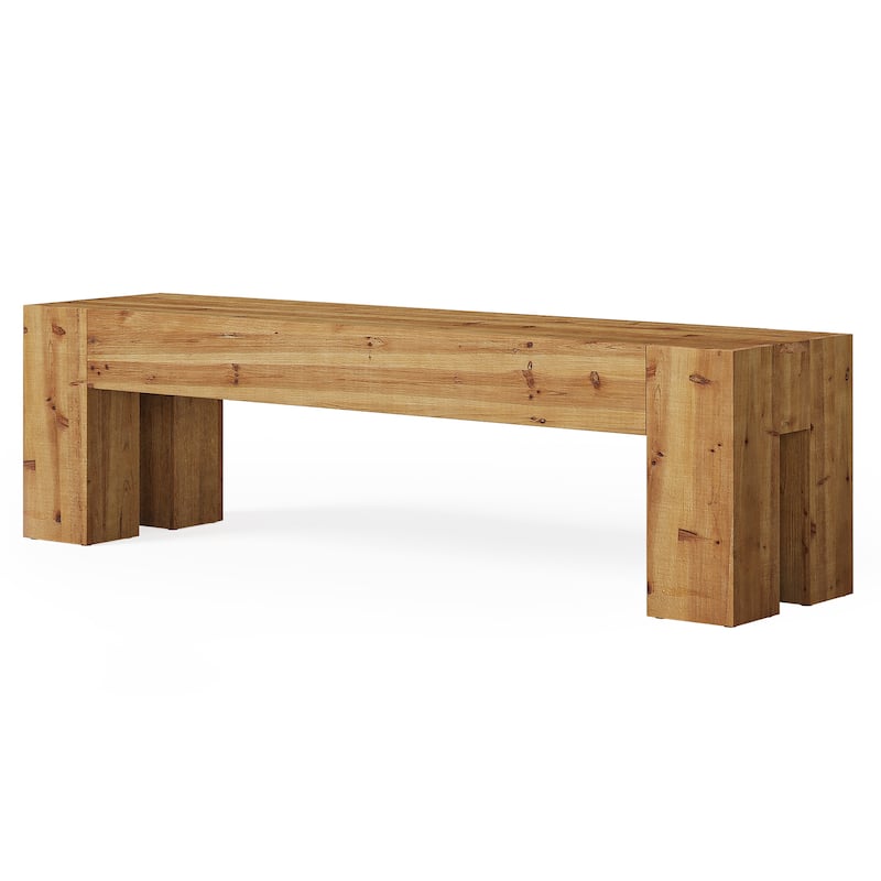 Solid Wood TV Stand, 63" Extra Long Media TV Consoles Table for Living Room Gaming Entertainment Center for TVs up to 75 Inches