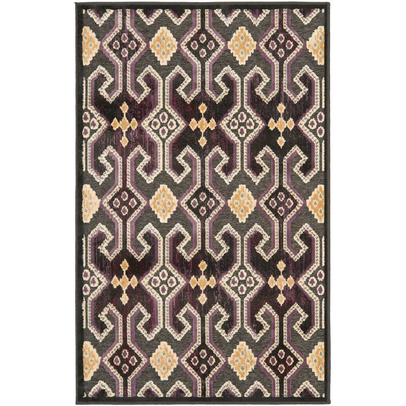 SAFAVIEH Paradise Elfie Modern Viscose Rug - 2'7" x 4' - Anthracite/Anthracite