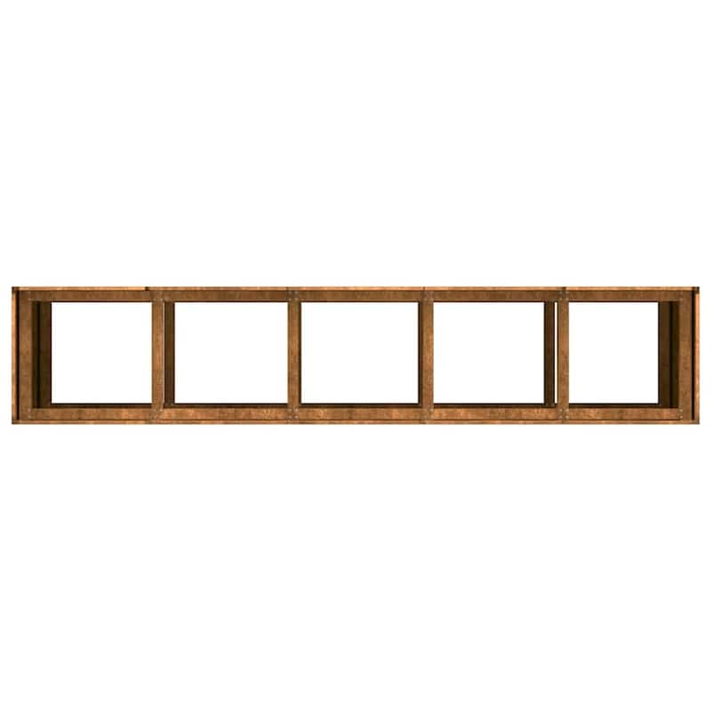 vidaXL Planter Raised Garden Bed Plant Flower Stand Rusty Weathering Steel