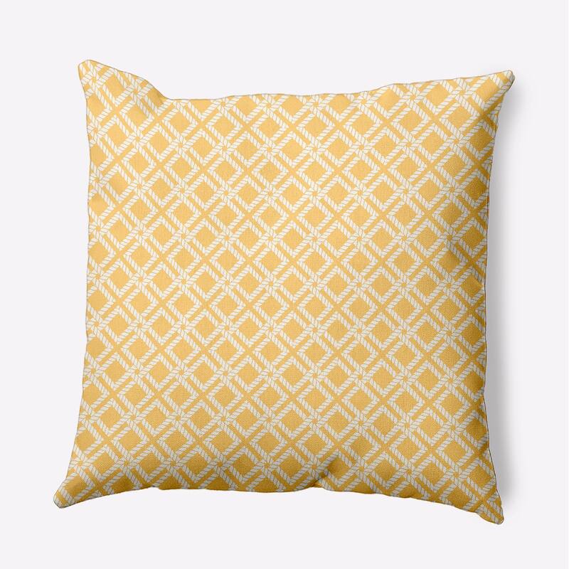 Rope Rigging Indoor/Outdoor Throw Pillow - Daffodil - 20" x 20"