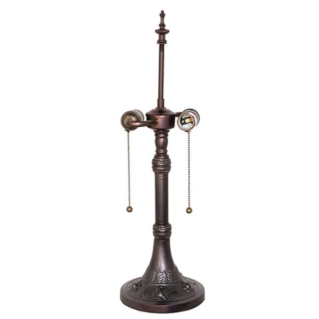 Meyda Tiffany 260186 Jeweled Rose 21" Tall Lamp Base - Mahogany Bronze