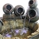 preview thumbnail 5 of 4, Design Toscano Urns and Barrel Cascading Illuminated Garden Fountain, 31 Inch, Faux Wood, Stone and Clay