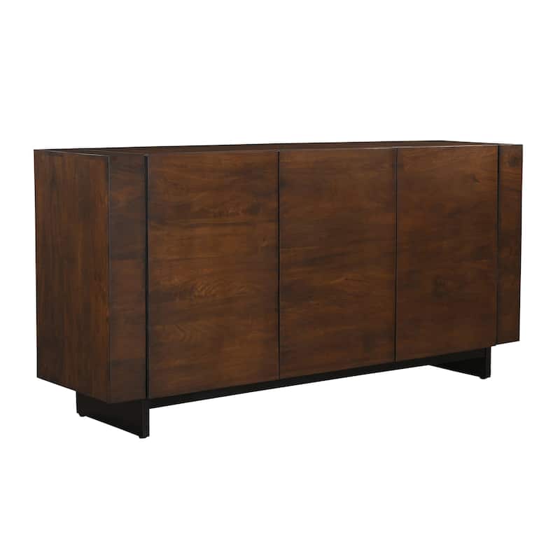 Quinn Contemporary Hardwood Storage Sideboard by Sevita - 70" W x 18" D x 34" H