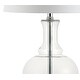 preview thumbnail 22 of 35, Edward 25" Glass LED Table Lamp, Mercury Silver/Brass Gold (Set of 2) by JONATHAN Y
