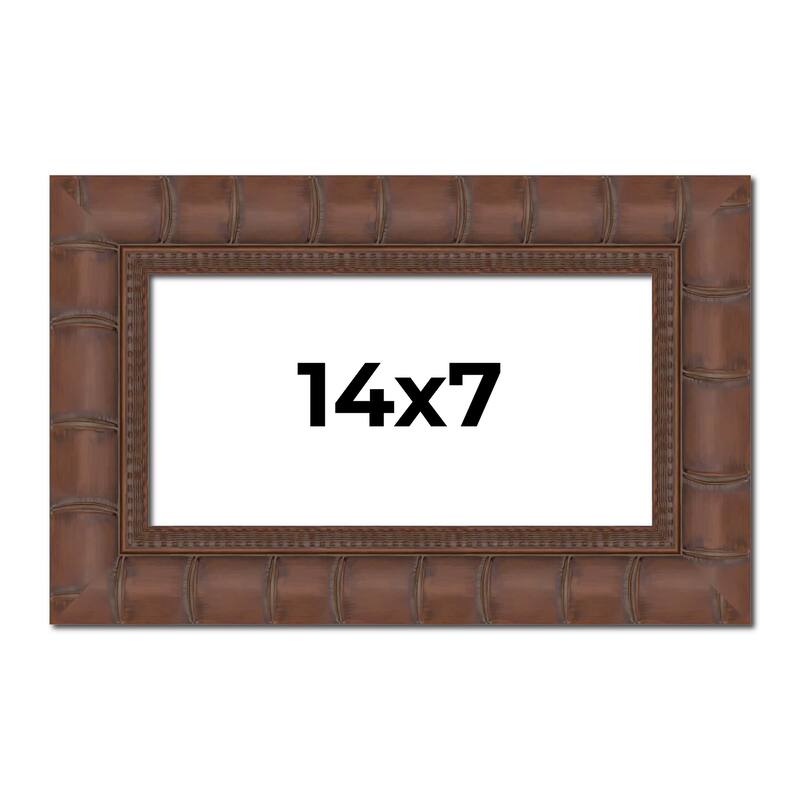14x7 Frame Pewter Solid Wood Picture Frame Width 1.625 Inches | Interior Frame Depth 0.6875 Inches