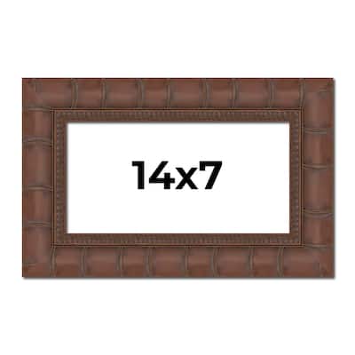 14x7 Frame Pewter Solid Wood Picture Frame Width 1.625 Inches | Interior Frame Depth 0.6875 Inches