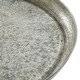 preview thumbnail 8 of 19, Grey Metal Vintage Eclectic Farmhouse Round Pedestal End Accent Table