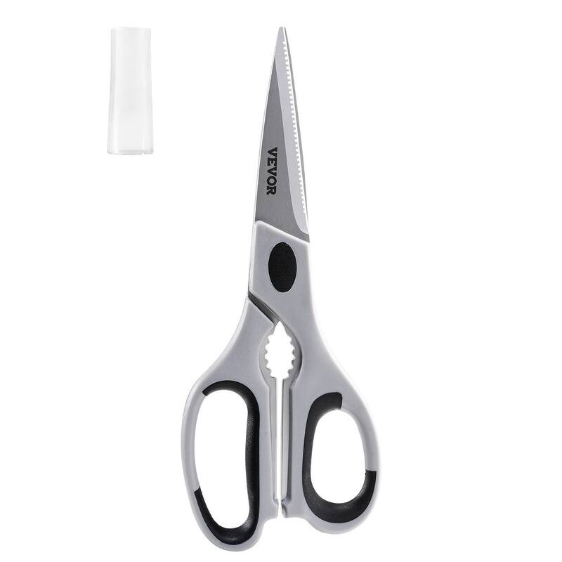 Stainless Steel Kitchen Scissors with Sheath for Precision Cuts