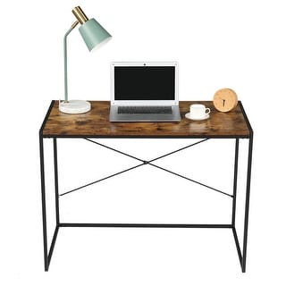 Overstock Home Office Use Computer Desk Writing Desk 5 Styles (Rustic Brown)