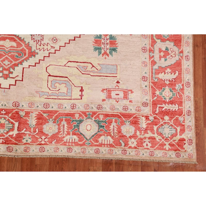 Vegetable Dye Heriz Serapi Oriental Area Rug Hand-Knotted Wool Carpet - 8'0"x 10'1"