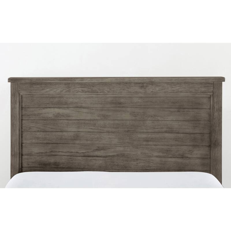 Furniture of America Lanister Wood Wire-Brushed Warm Grey Kids Panel Bed