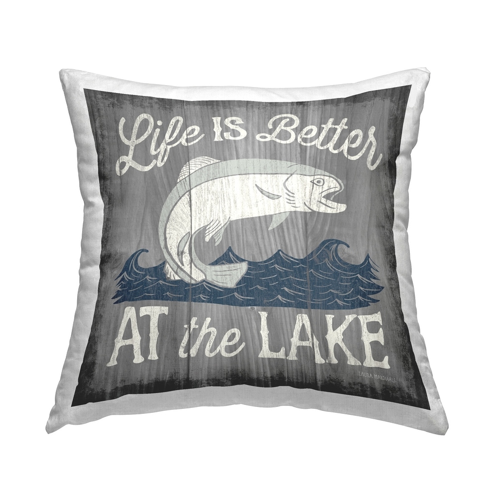 decorative pillowcase for couch lake fishing hunting cushion cover