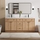 preview thumbnail 40 of 112, 36"/48"/60"/72" Bathroom Vanity Set with Sink & Faucet 72" - 72"-Oak